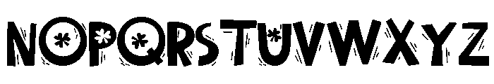 PN Wiggle Shammy Font UPPERCASE