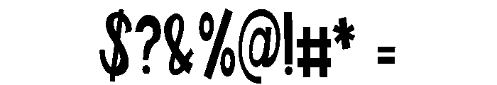 PN Wild Monster Condensed Font OTHER CHARS