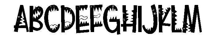 PN Wild Monster Condensed Font UPPERCASE