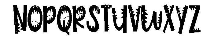 PN Wild Monster Condensed Font UPPERCASE
