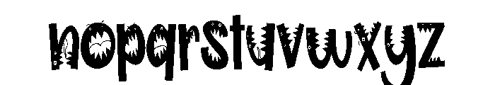 PN Wild Monster Condensed Font LOWERCASE