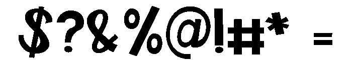 PN Wild Monster Expanded Font OTHER CHARS