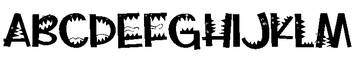 PN Wild Monster Expanded Font UPPERCASE