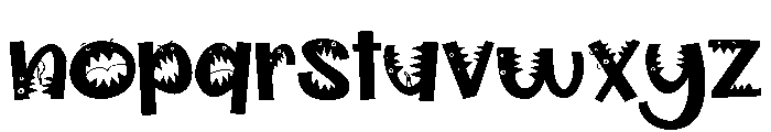 PN Wild Monster Expanded Font LOWERCASE