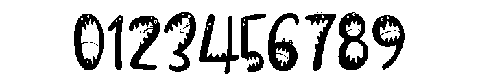 PN Wild Monster Script Condensed Font OTHER CHARS