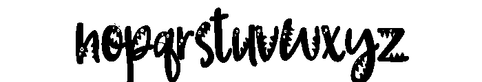 PN Wild Monster Script Condensed Font LOWERCASE