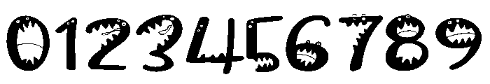 PN Wild Monster Script Expanded Font OTHER CHARS