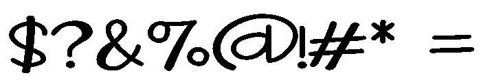 PN Wild Monster Script Expanded Font OTHER CHARS