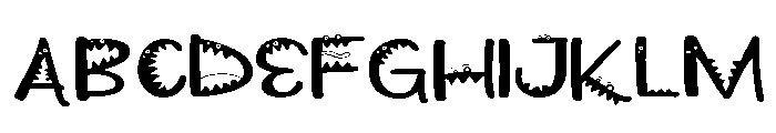 PN Wild Monster Script Expanded Font UPPERCASE