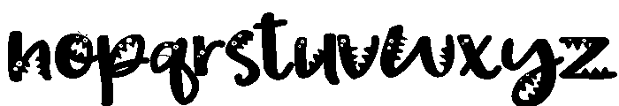 PN Wild Monster Script Expanded Font LOWERCASE