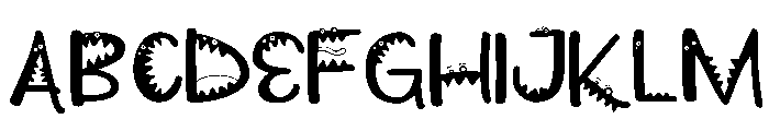 PN Wild Monster Script Font UPPERCASE