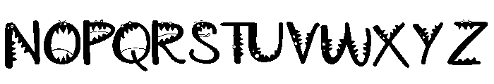 PN Wild Monster Script Font UPPERCASE