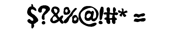PNDoozyBoo Font OTHER CHARS