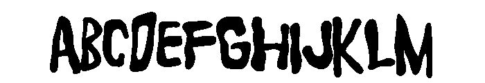 PNDoozyBoo Font UPPERCASE