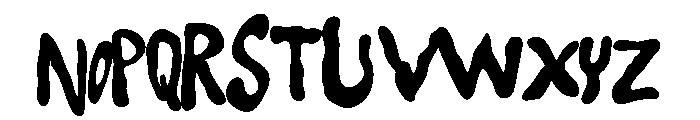 PNDoozyBoo Font UPPERCASE
