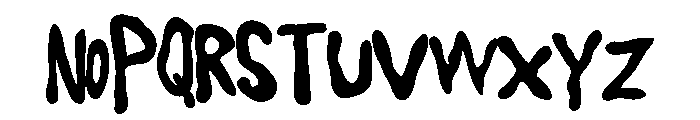 PNDoozyBoo Font LOWERCASE