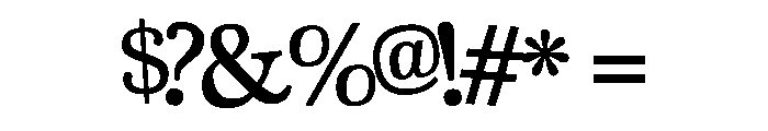 PNExecutable Font OTHER CHARS