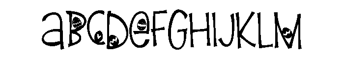 PNFireflyEggHunt Font UPPERCASE