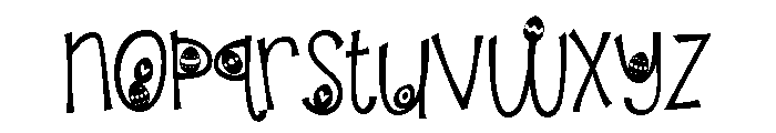 PNFireflyEggHunt Font LOWERCASE
