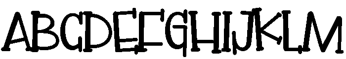 PNGibberishBold Font UPPERCASE