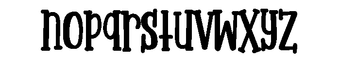 PNGibberishBold Font LOWERCASE