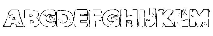 PNLemonLife Font UPPERCASE