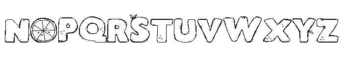 PNLemonLife Font UPPERCASE