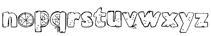 PNLemonLife Font LOWERCASE