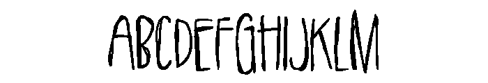 PNMartianChild Font UPPERCASE