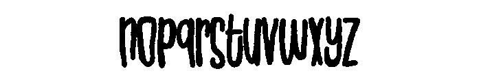 PNMartianChildBold Font LOWERCASE