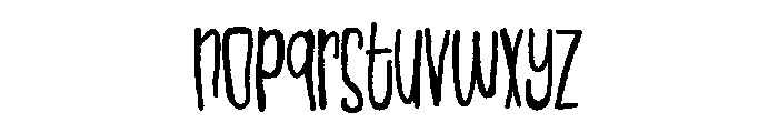 PNMartianChild Font LOWERCASE