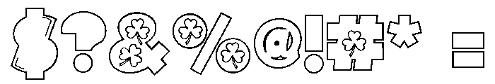 PNPogLuck Font OTHER CHARS
