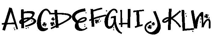 PNShoobyDoowapShamrock Font UPPERCASE