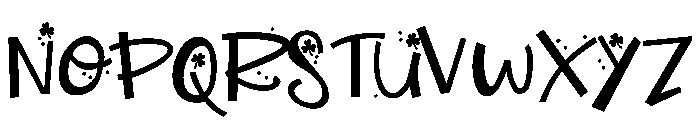 PNShoobyDoowapShamrock Font UPPERCASE