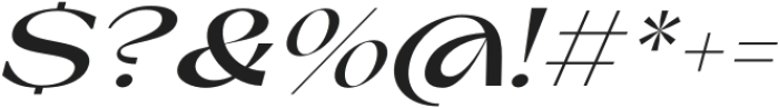 PNA La Volicia Bold Italic otf (700) Font OTHER CHARS