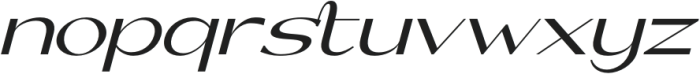 PNA La Volicia Medium Italic otf (500) Font LOWERCASE