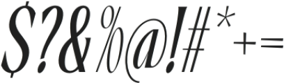 PNA Solarithm Italic otf (400) Font OTHER CHARS