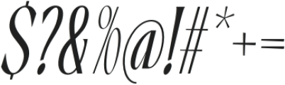 PNA Solarithm Light Italic otf (300) Font OTHER CHARS