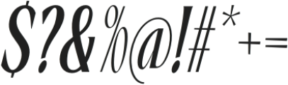 PNA Solarithm SemiBold Italic otf (600) Font OTHER CHARS