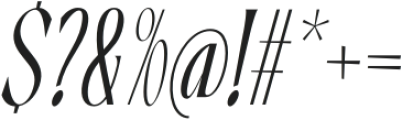 PNA Solarithm Thin Italic otf (100) Font OTHER CHARS