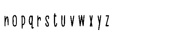 PN Beanboos Condensed Bold Font LOWERCASE