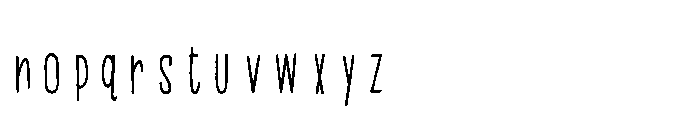 PN Beanboos Condensed Demi Bold Font LOWERCASE
