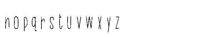 PN Beanboos Condensed Font LOWERCASE