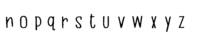 PN Beanboos Expanded Demi Bold Font LOWERCASE