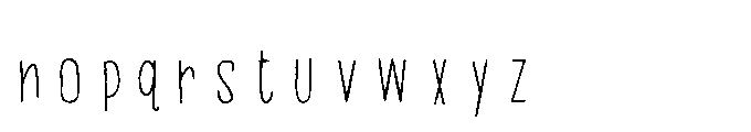 PN Beanboos Regular Font LOWERCASE
