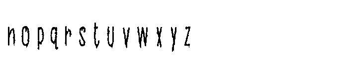 PN Beanboos and Ooze Condensed Font LOWERCASE