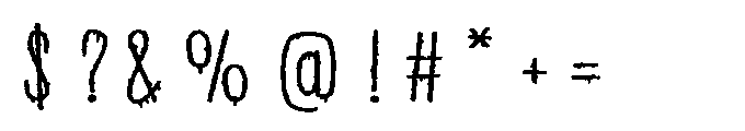 PN Beanboos and Ooze Expanded Font OTHER CHARS