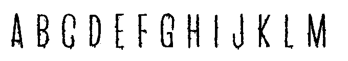 PN Beanboos and Ooze Expanded Font UPPERCASE