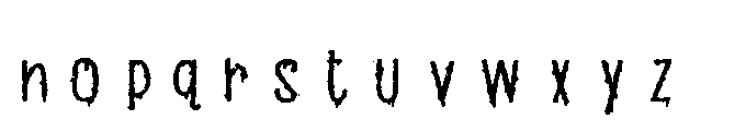 PN Beanboos and Ooze Expanded Font LOWERCASE