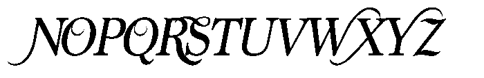 PN Beautimous Condensed Italic Font UPPERCASE
